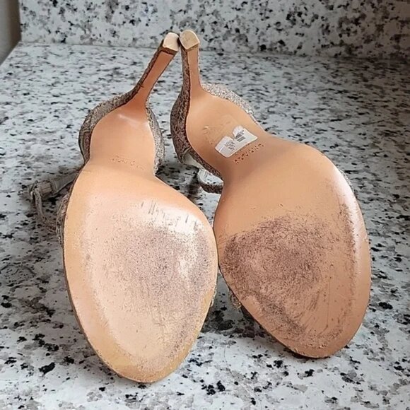 Stuart Weitzman Nudist Quartz heels US Sz 9 - Picture 6 of 7